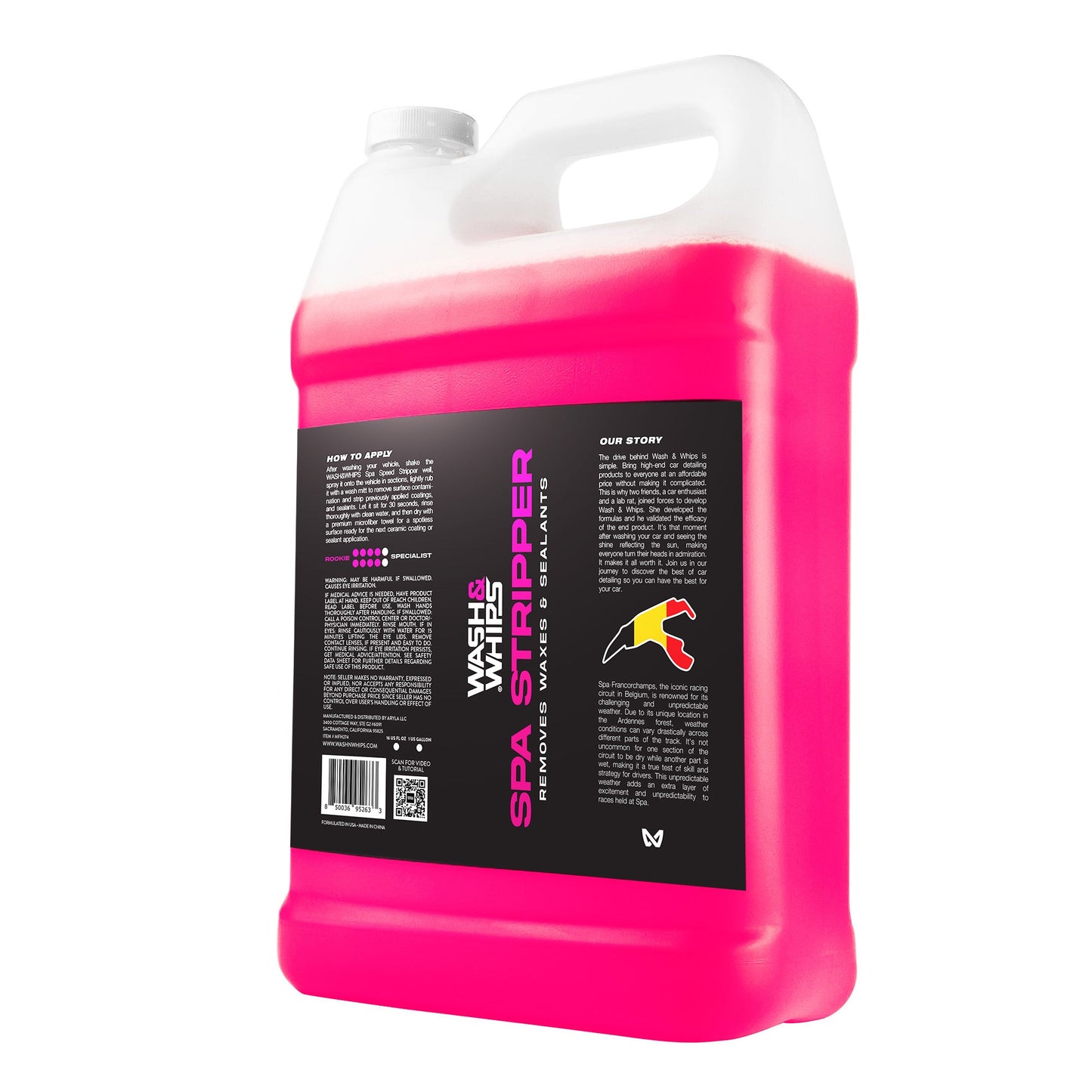 WASH&WHIPS SPA Stripper - Removes Waxes & Sealants - AC Oil & Supply