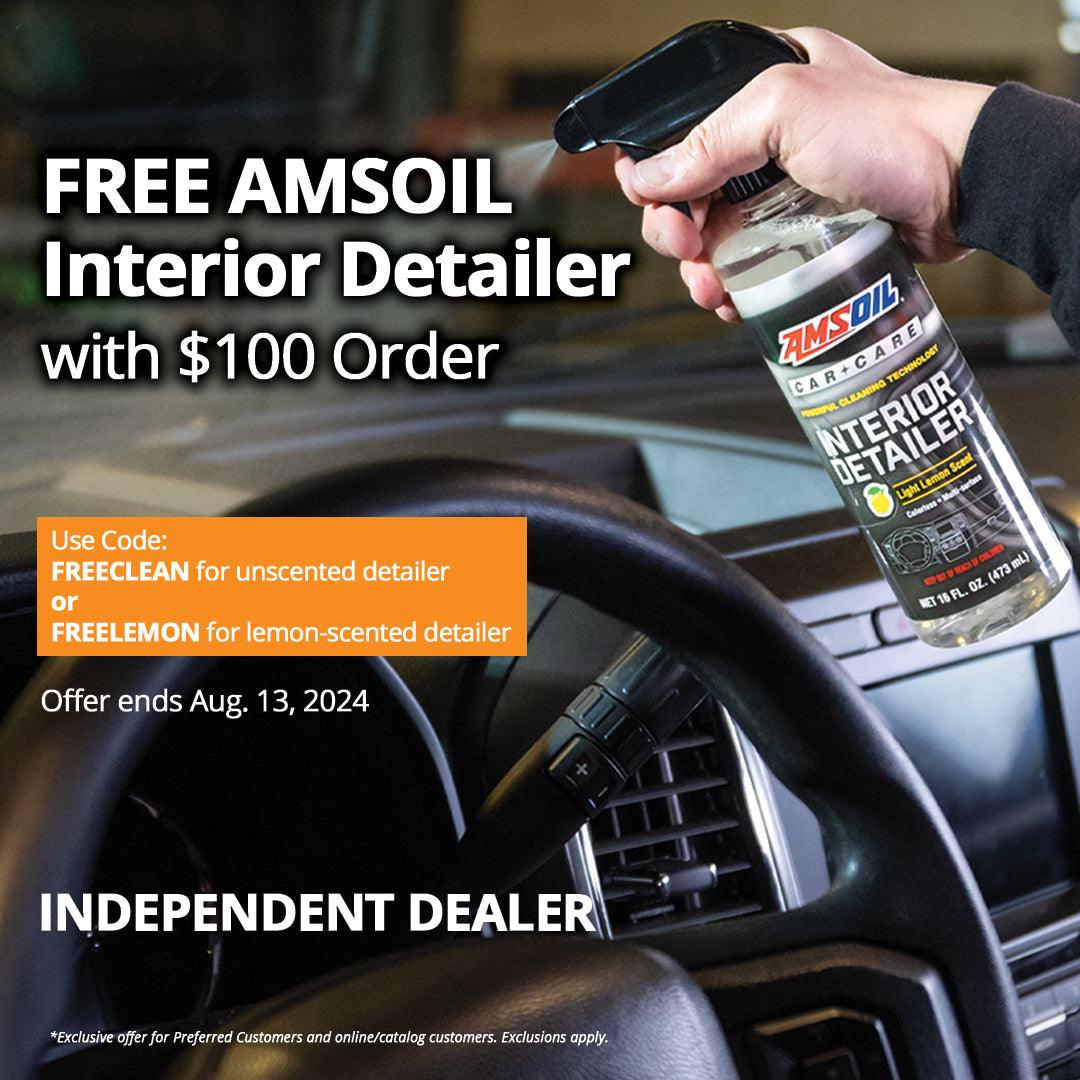 FREE AMSOIL Interior Detailer!