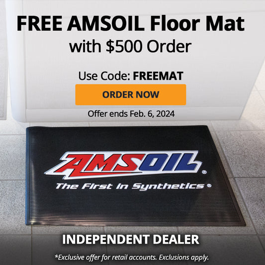 FREE AMSOIL FLOOR MAT!