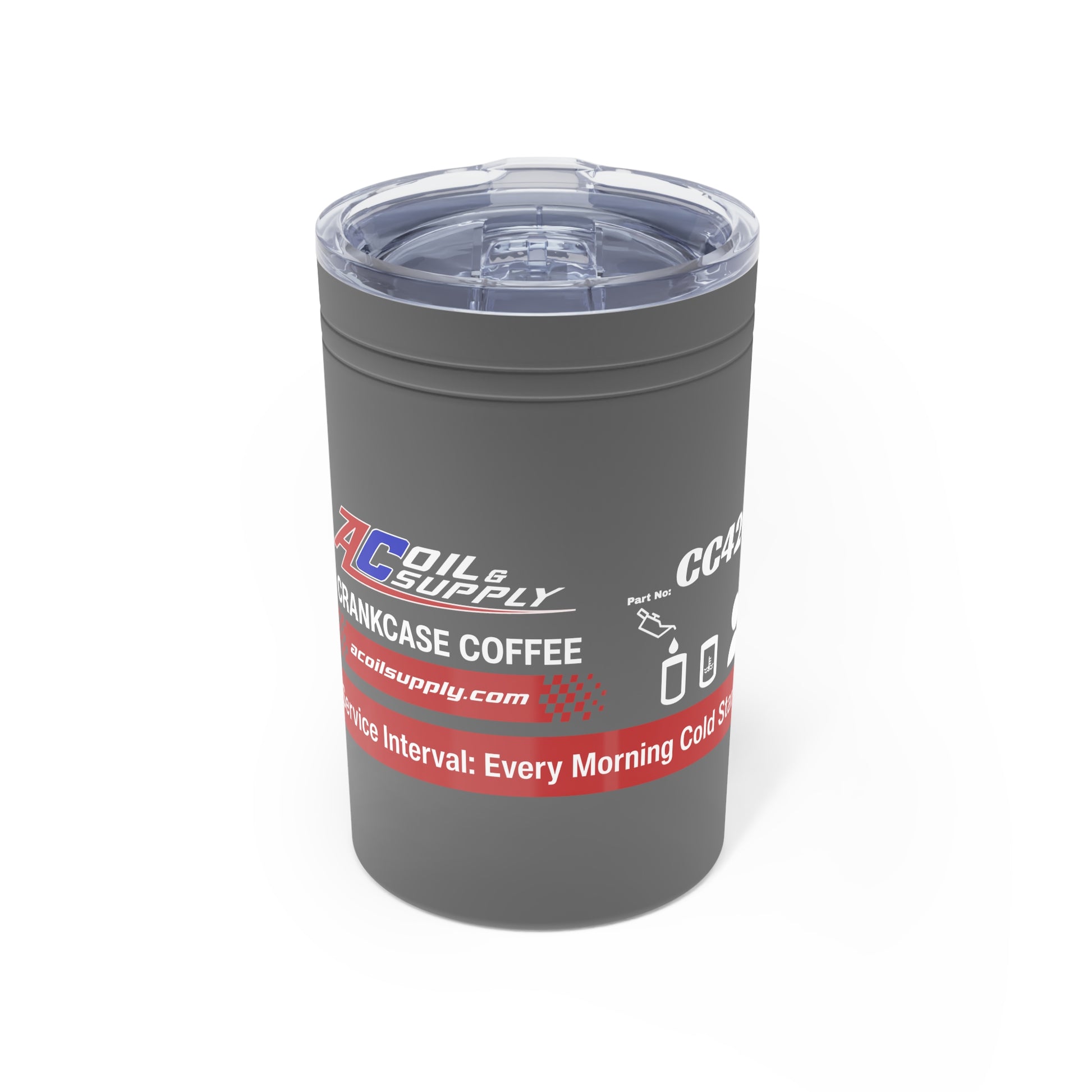 Crankcase Coffee™ Oil Filter Insulated Mug – 11oz Hot/Cold Sherpa Tumbler - AC Oil & Supply