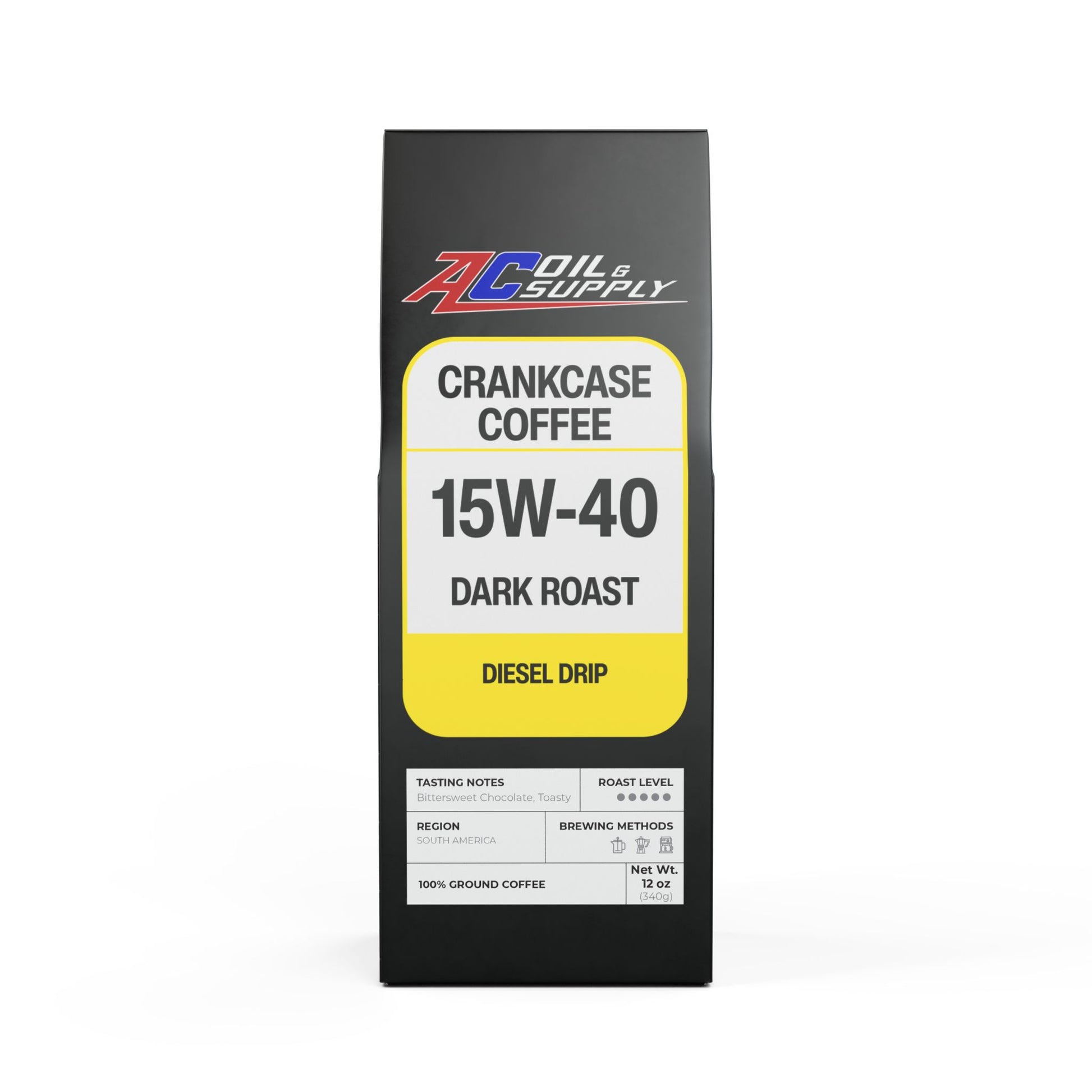 15W-40 Dark French Roast – Diesel Drip | Crankcase Coffee Series - AC Oil & Supply