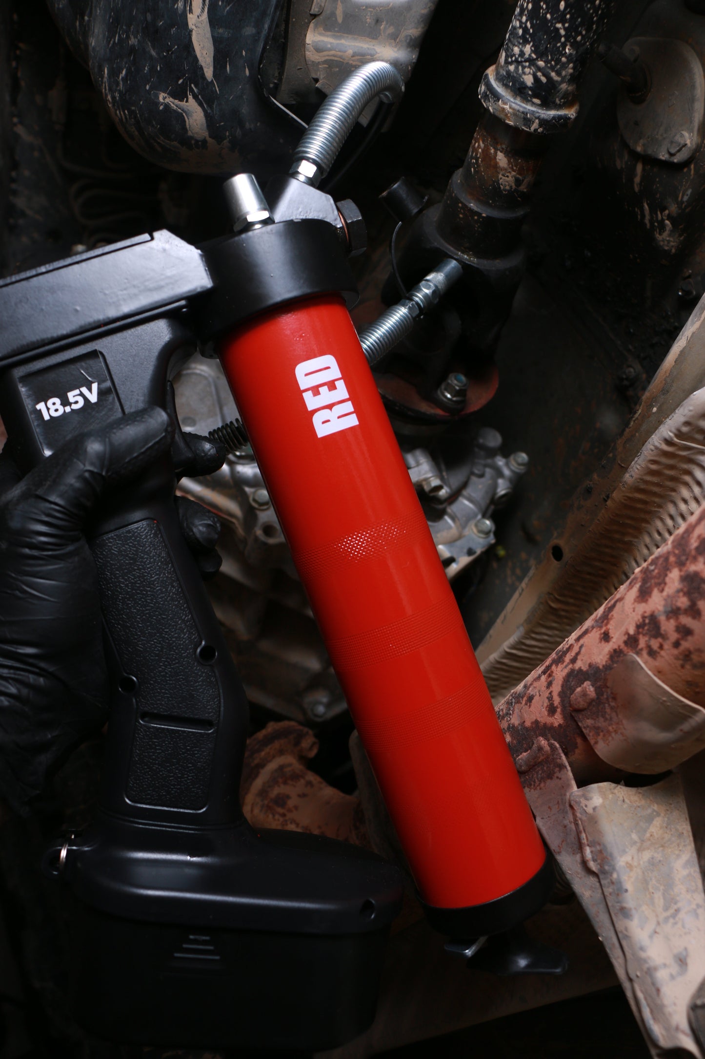 OilSafe | Battery Grease Gun |Steel Color Coded Cartridge - AC Oil & Supply