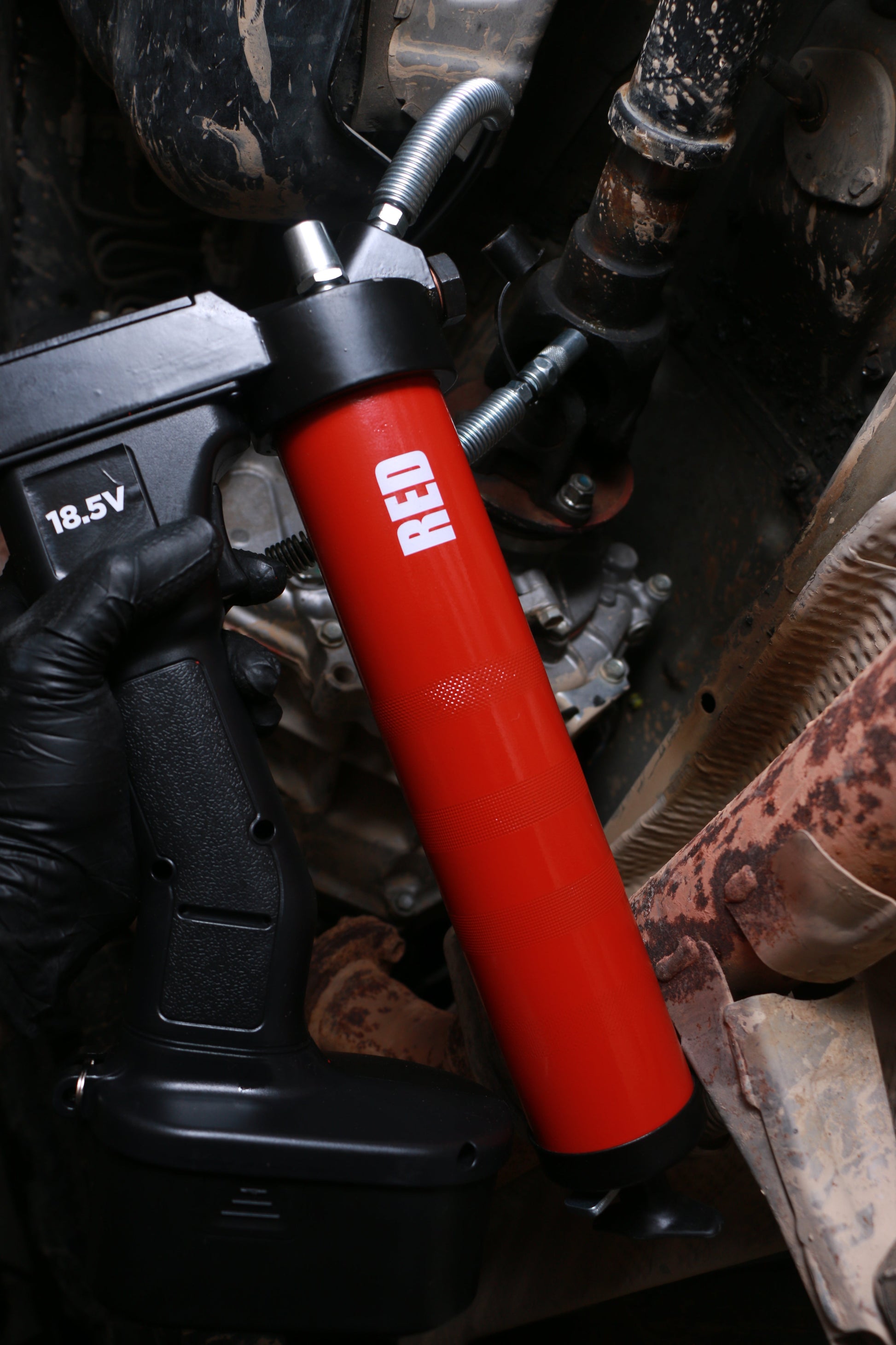 OilSafe | Battery Grease Gun |Steel Color Coded Cartridge - AC Oil & Supply