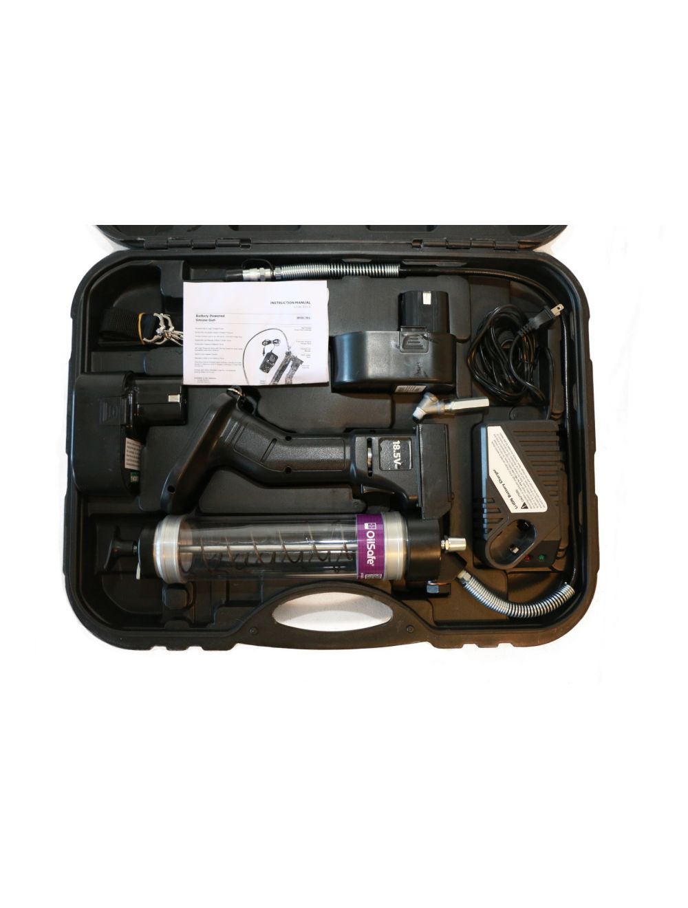 OilSafe | Battery Grease Gun | Clear Color Coded Cartridge - AC Oil & Supply